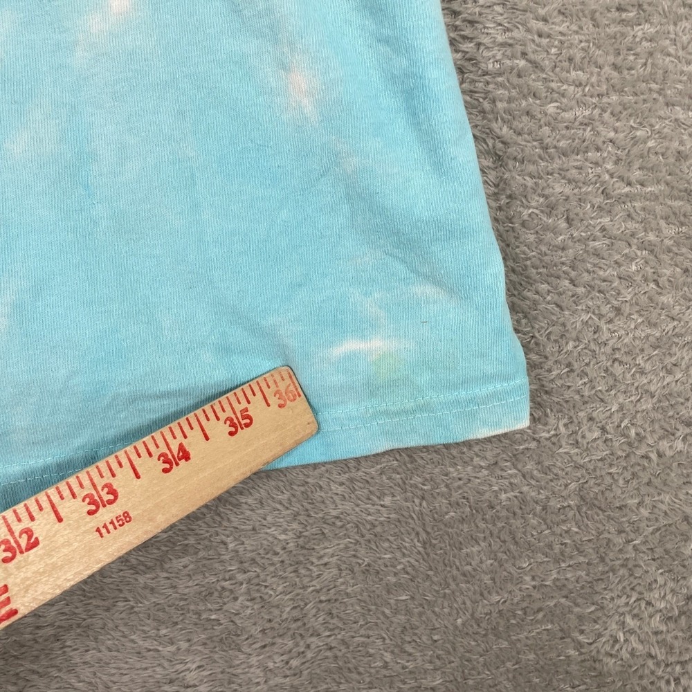 Woodstock Shirt Mens Large Rainbow Tie Dye Peace Music Love Liquid Blue Retro - Picture 9 of 12